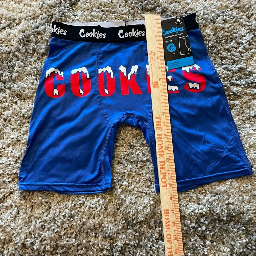 NWT‎ Cookies Premium Boxer Briefs Moisture Wicking Stretch in Blue Size Small